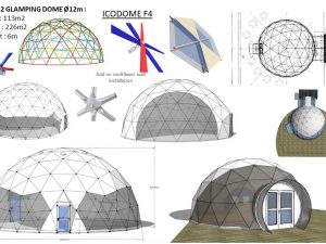 113m2 GLAMPING Ø12m ICO F4 H6m