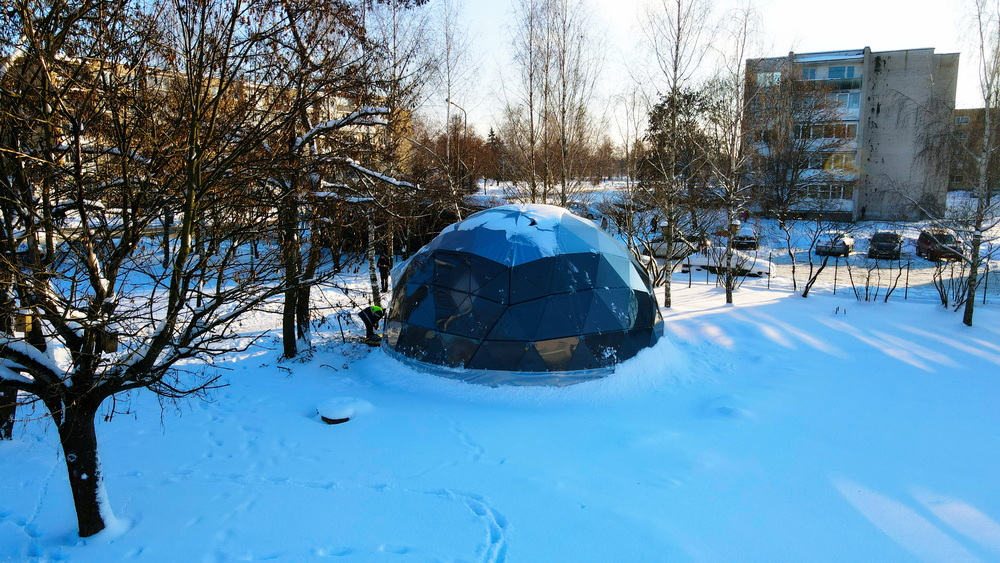 50m2 Mobile school Room Ø8m | Pagirių Primary School