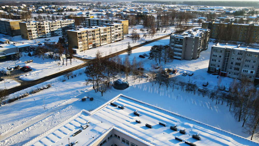50m2 Mobile school Room Ø8m | Pagirių Primary School