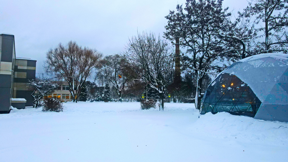 50m2 Mobile school Room Ø8m | Pagirių Primary School
