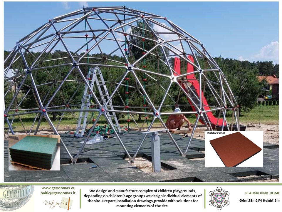 28m2 Children’s play complex on Ø6m Dome Frame