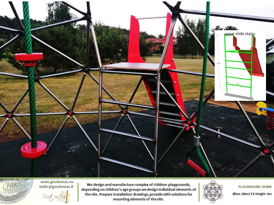28m2 Children’s play complex on Ø6m Dome Frame