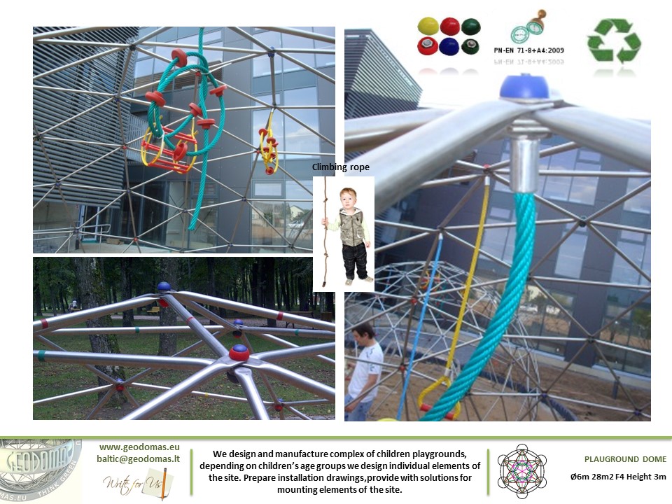 28m2 Children’s play complex on Ø6m Dome Frame