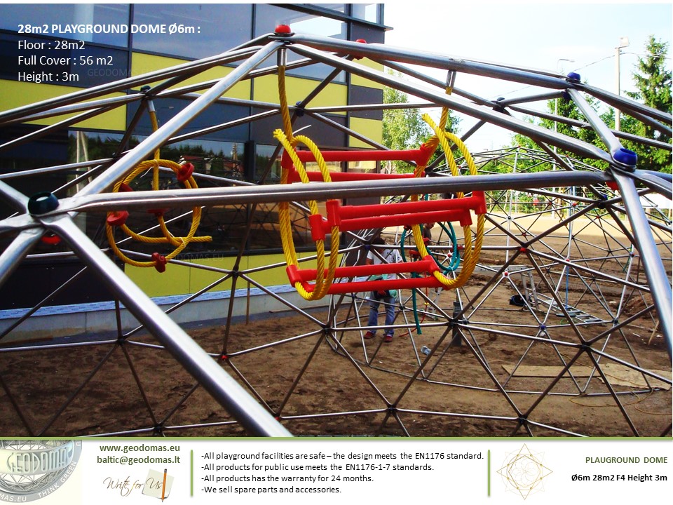 28m2 Children’s play complex on Ø6m Dome Frame