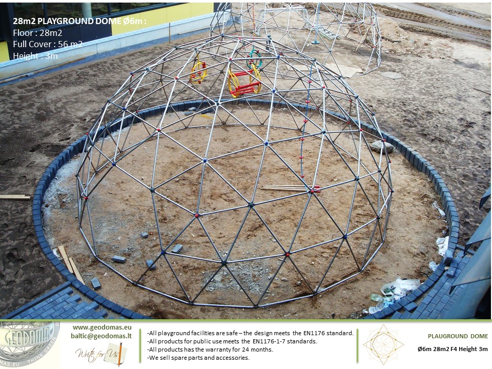 28m2 Children’s play complex on Ø6m Dome Frame
