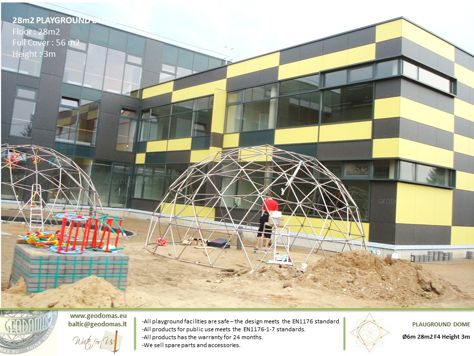 28m2 Children’s play complex on Ø6m Dome Frame