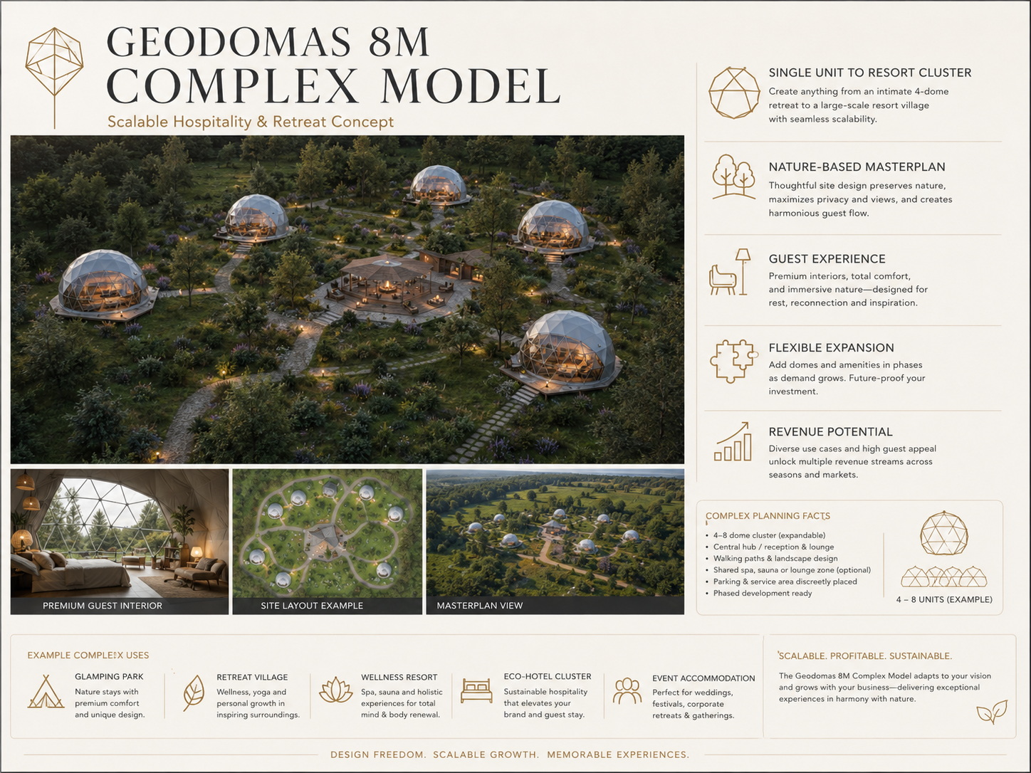 Glamping Apšiltinti kupolai | Privačiam ir Verslo Sektoriui | Daugiasluoksnė Membraninė Sieną | Naujovė !!!