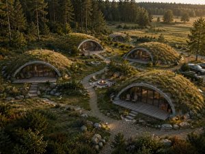 Betoniniai Kupolai · Žalieji Stogai · Reljefo Architektūra